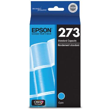Show details for Epson T273220 (Epson 273) Cyan Inkjet Cartridge (300 Yield) Picture of Epson T273220 (Epson 273) Cyan Inkjet Cartridge (300 Yield)