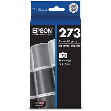 Show details for Epson T273120 (Epson 273) Photo Black Inkjet Cartridge (250 Yield) Picture of Epson T273120 (Epson 273) Photo Black Inkjet Cartridge (250 Yield)