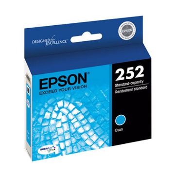 Show details for Epson T252220 (Epson 252) Cyan Inkjet Cartridge (300 Yield) Picture of Epson T252220 (Epson 252) Cyan Inkjet Cartridge (300 Yield)