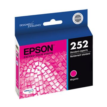 Show details for Epson T252320 (Epson 252) Magenta Inkjet Cartridge (300 Yield) Picture of Epson T252320 (Epson 252) Magenta Inkjet Cartridge (300 Yield)