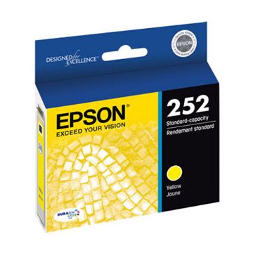 Show details for Epson T252420 (Epson 252) Yellow Inkjet Cartridge (300 Yield) Picture of Epson T252420 (Epson 252) Yellow Inkjet Cartridge (300 Yield)