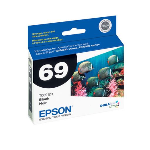 Picture of Epson T069120 (Epson 69) Black Inkjet Cartridge (245 Yield)
