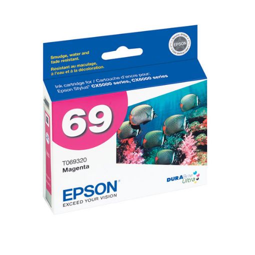 Picture of Epson T069320 (Epson 69) Magenta Inkjet Cartridge (350 Yield)