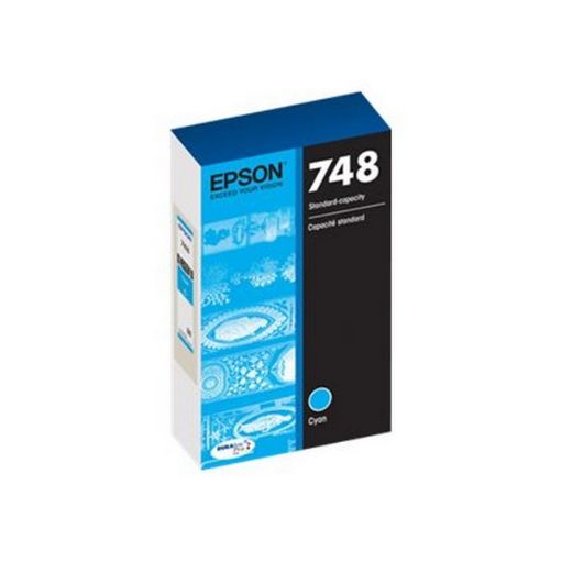 Picture of Epson T748220 (Epson T748) Cyan Inkjet Cartridge (1500 Yield)