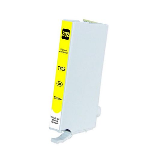 Picture of Epson T802xl420 (Epson 802XL) Ultra High Yield Yellow Inkjet Cartridge (1900 Yield)