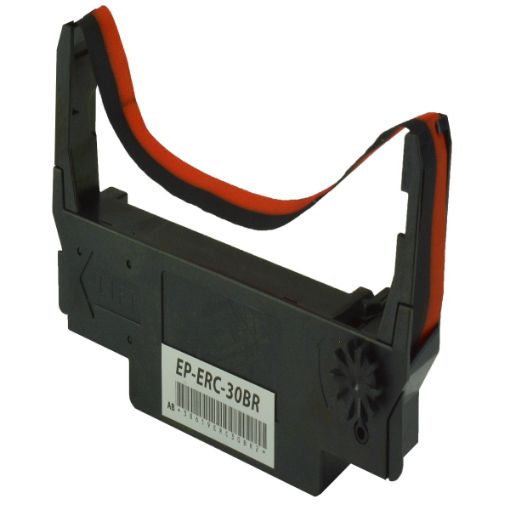 Picture of Compatible ERC-30BR, ERC-34BR, ERC-36BR Black, Red POS Ribbon (6 pack)
