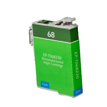 Show details for Remanufactured T068220 (Epson 68) Cyan Inkjet Cartridge Picture of Remanufactured T068220 (Epson 68) Cyan Inkjet Cartridge