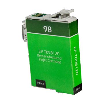 Show details for Remanufactured T098120 (Epson 98) High Yield Black Inkjet Cartridge (545 Yield) Picture of Remanufactured T098120 (Epson 98) High Yield Black Inkjet Cartridge (545 Yield)