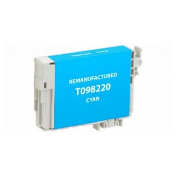 Show details for Remanufactured T098220 (Epson T0982) High Yield Cyan Inkjet Cartridge (545 Yield) Picture of Remanufactured T098220 (Epson T0982) High Yield Cyan Inkjet Cartridge (545 Yield)