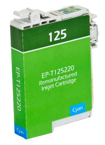 Picture of Remanufactured T125220 (Epson 125) Cyan Inkjet Cartridge (385 Yield)