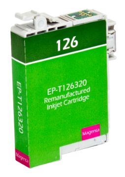 Show details for Remanufactured T126320 (Epson 126) High Yield Magenta Inkjet Cartridge (470 Yield) Picture of Remanufactured T126320 (Epson 126) High Yield Magenta Inkjet Cartridge (470 Yield)