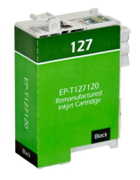 Show details for Remanufactured T127120 (Epson 127) Extra High Yield Black Inkjet Cartridge (945 Yield) Picture of Remanufactured T127120 (Epson 127) Extra High Yield Black Inkjet Cartridge (945 Yield)