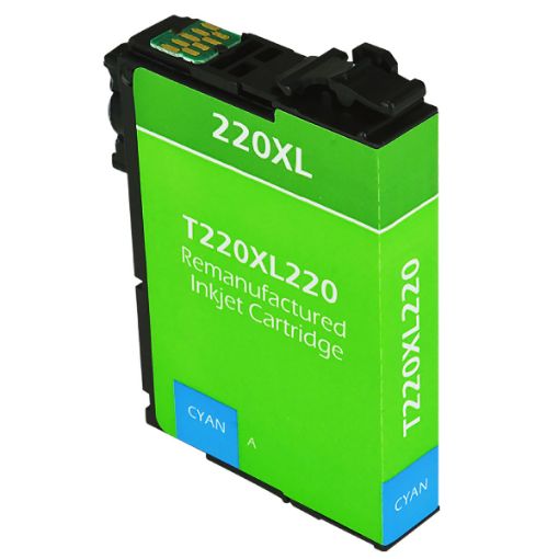 Picture of Remanufactured T220XL220 (Epson 220XL) High Yield Cyan Inkjet Cartridge (450 Yield)