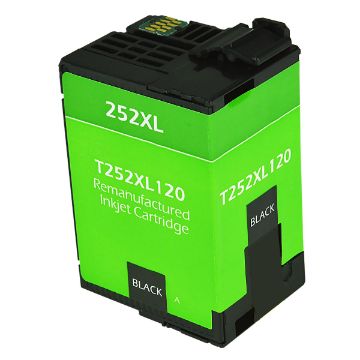 Show details for Remanufactured T252XL120 (Epson 252XL) High Yield Black Inkjet Cartridge (1100 Yield) Picture of Remanufactured T252XL120 (Epson 252XL) High Yield Black Inkjet Cartridge (1100 Yield)