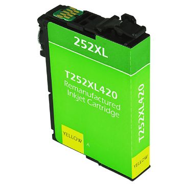 Show details for Remanufactured T252XL420 (Epson 252XL) High Yield Yellow Inkjet Cartridge (1100 Yield) Picture of Remanufactured T252XL420 (Epson 252XL) High Yield Yellow Inkjet Cartridge (1100 Yield)