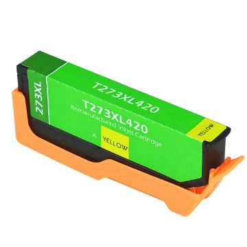 Show details for Remanufactured T273XL420 (Epson 273XL) High Yield Yellow Inkjet Cartridge (650 Yield) Picture of Remanufactured T273XL420 (Epson 273XL) High Yield Yellow Inkjet Cartridge (650 Yield)