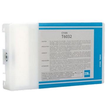 Show details for Remanufactured T603200 Cyan UltraChrome K3 Ink Cartridge (220 ml) Picture of Remanufactured T603200 Cyan UltraChrome K3 Ink Cartridge (220 ml)