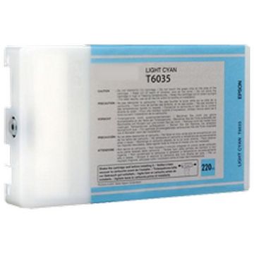 Show details for Remanufactured T603500 Light Cyan UltraChrome K3 Ink Cartridge (220 ml) Picture of Remanufactured T603500 Light Cyan UltraChrome K3 Ink Cartridge (220 ml)