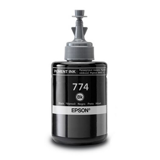 Picture of Remanufactured T774120 (Epson 774) Pigment Black Ecotank Ink Bottle (6000 Yield)