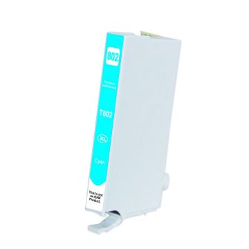 Show details for Remanufactured T802xl220 (Epson 802XL) Ultra High Yield Cyan Inkjet Cartridge (1900 Yield) Picture of Remanufactured T802xl220 (Epson 802XL) Ultra High Yield Cyan Inkjet Cartridge (1900 Yield)