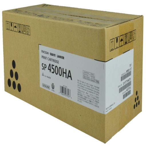 Picture of Ricoh 407316 (Type SP4500HA) Black Toner Cartridge (12000 Yield)