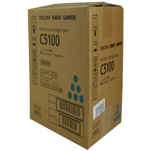 Picture of Ricoh 828224 (828353) Cyan Toner Cartridge (30000 Yield)