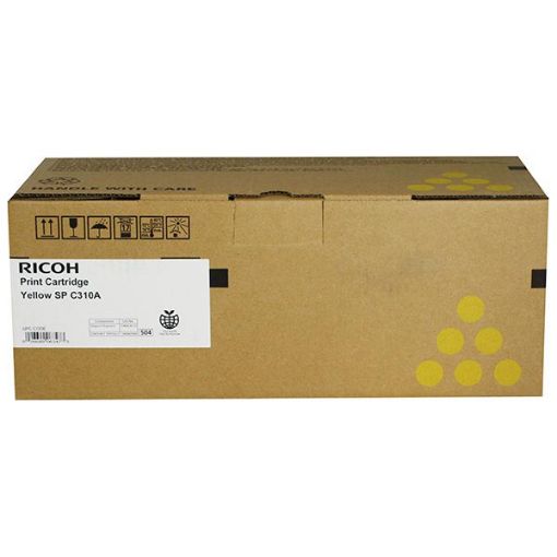 Picture of Ricoh 406347 (Type SPC310A) Yellow Toner Cartridge (2500 Yield)