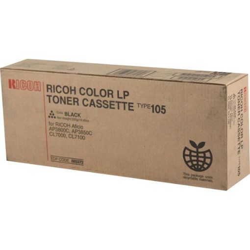 Picture of Ricoh 885372 (Type 105) Black Laser Toner Cartridge (20000 Yield)