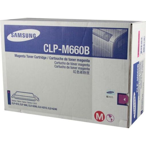 Picture of Samsung CLP-M660B Magenta Toner Cartridge (5000 Yield)