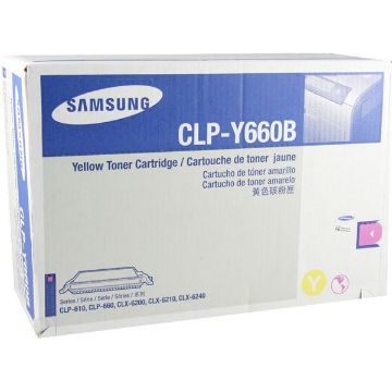 Show details for Samsung CLP-Y660B Yellow Toner Cartridge (5000 Yield) Picture of Samsung CLP-Y660B Yellow Toner Cartridge (5000 Yield)