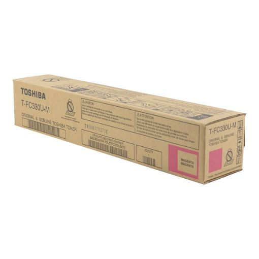 Picture of Toshiba TFC330UM (T-FC330UM) Magenta Toner Cartridge (17400 Yield)