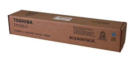 Picture of Toshiba TFC25C Cyan Toner Cartridge (26800 Yield)