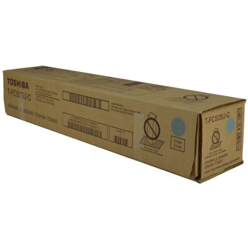 Picture of Toshiba TFC505UC Cyan Toner Cartridge (33600 Yield)