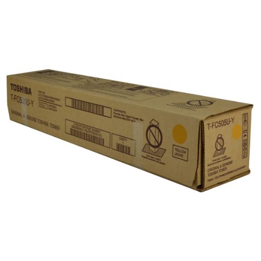 Picture of Toshiba TFC505UY Yellow Toner Cartridge (33600 Yield)