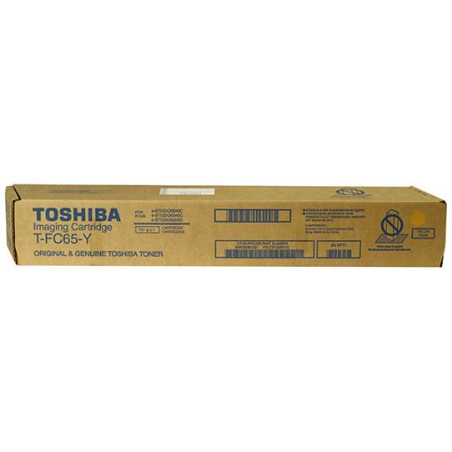 Picture of Toshiba TFC65Y Yellow Toner Cartridge (29500 Yield)