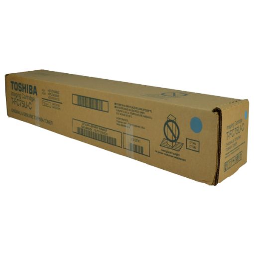 Picture of Toshiba TFC75UC Cyan Toner Cartridge (29500 Yield)