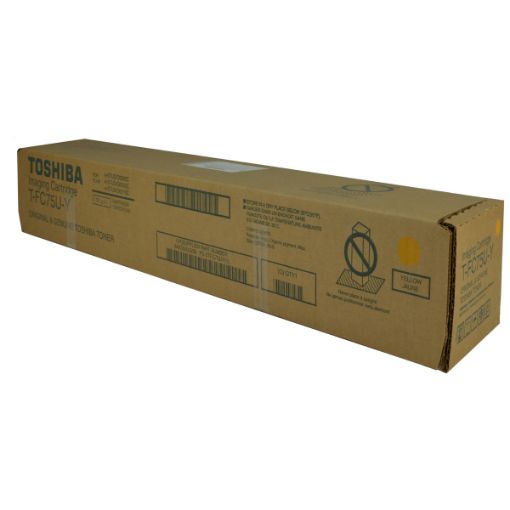 Picture of Toshiba TFC75UY Yellow Toner Cartridge (29500 Yield)