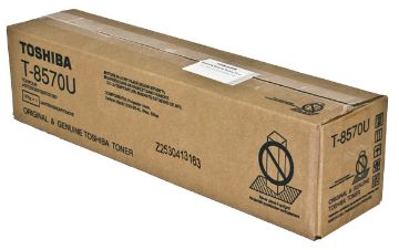 Show details for Toshiba T-8570U Black Toner Cartridge (73900 Yield) Picture of Toshiba T-8570U Black Toner Cartridge (73900 Yield)