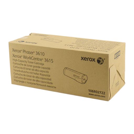 Picture of Xerox 106R02722 High Yield Black Toner Cartridge (14100 Yield)