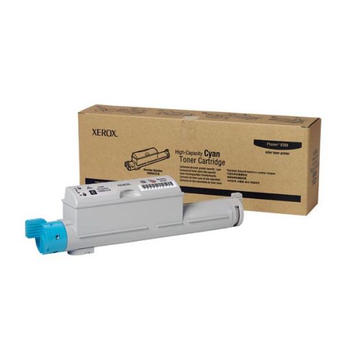 Picture of Xerox 106R01218 High Yield Cyan Toner Cartridge (12000 Yield)