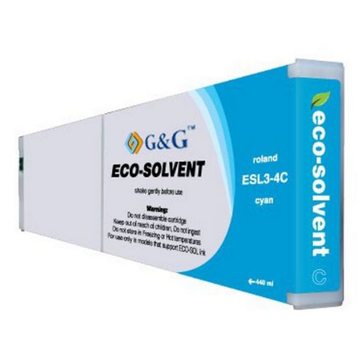 Picture of Remanufactured ESL3-4CY Cyan Eco Sol-Max Ink (440 ml)