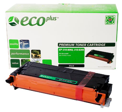 Picture of EcoPlus XG721 (310-8092, PF030, 310-8395) Black Toner Cartridge (8000 Yield)