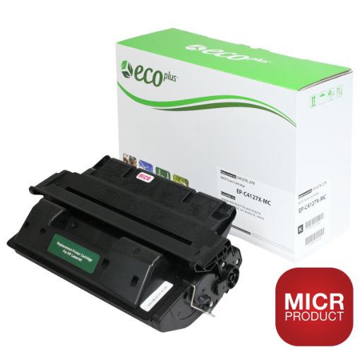 Picture of EcoPlus MICR C4127X (HP 27X) High Yield Black Toner Cartridge (10000 Yield)