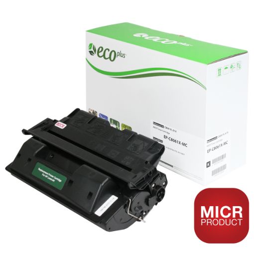 Picture of EcoPlus MICR C8061X (HP 61X) High Yield Black Toner Cartridge (10000 Yield)