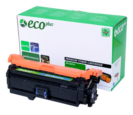 Picture of EcoPlus CE251A (HP 504A) Cyan Toner Cartridge (7000 Yield)