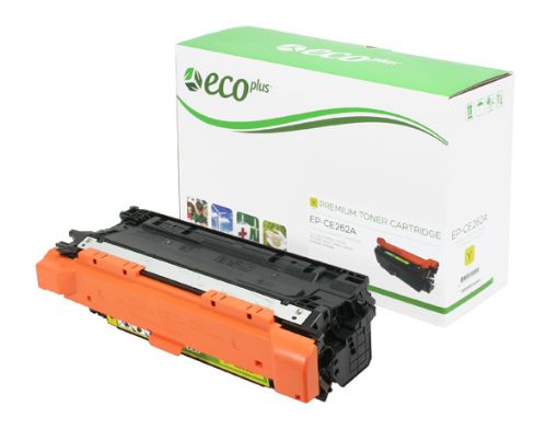 Picture of EcoPlus CE262A (HP 648A) Yellow Laser Toner Cartridge (11000 Yield)