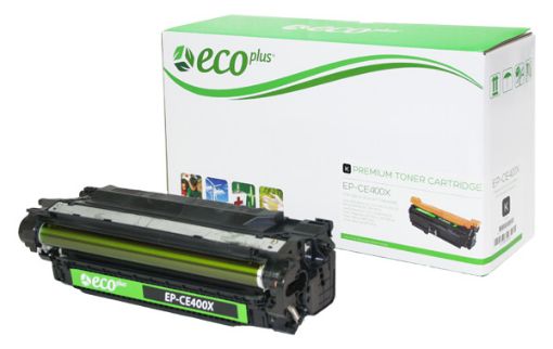 Picture of EcoPlus CE400X (HP 507A) High Yield Black Toner Cartridge (11000 Yield)