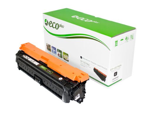 Picture of EcoPlus CE740A (HP 307A) Black Laser Toner Cartridge (7000 Yield)