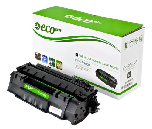 Picture of EcoPlus CF280A (HP 80A) Black Toner Cartridge (2700 Yield)