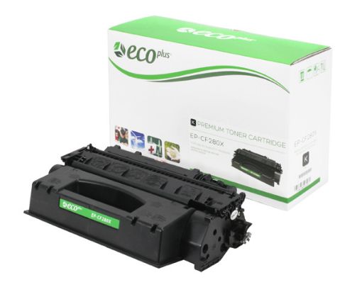 Picture of EcoPlus CF280X (HP 80X) High Yield Black Toner Cartridge (6900 Yield)